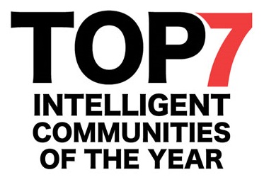 Top seven intelligent communities of the year logo