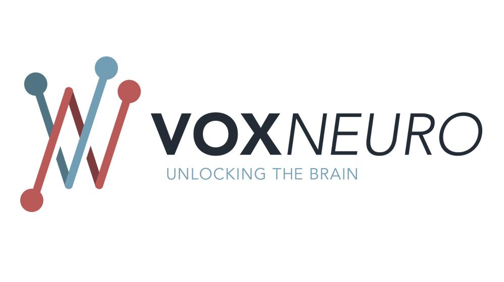 voxNeuro, unlocking the brain, logo.