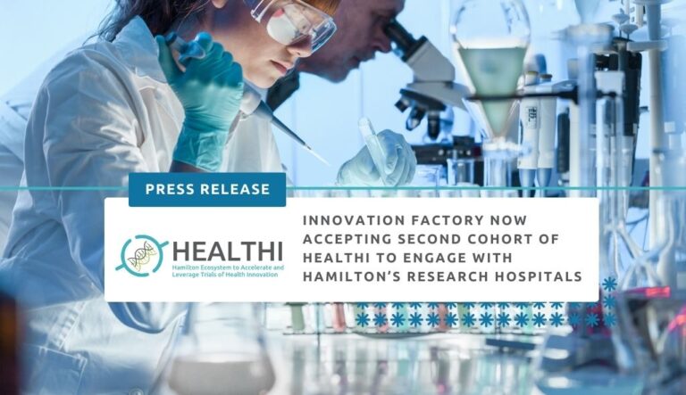 Innovation Factory now accepting applications for second cohort of HEALTHI