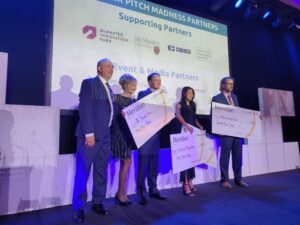 The 12th annual LiONS LAIR winners, Boardball, Llif Healthcare, and Chirp