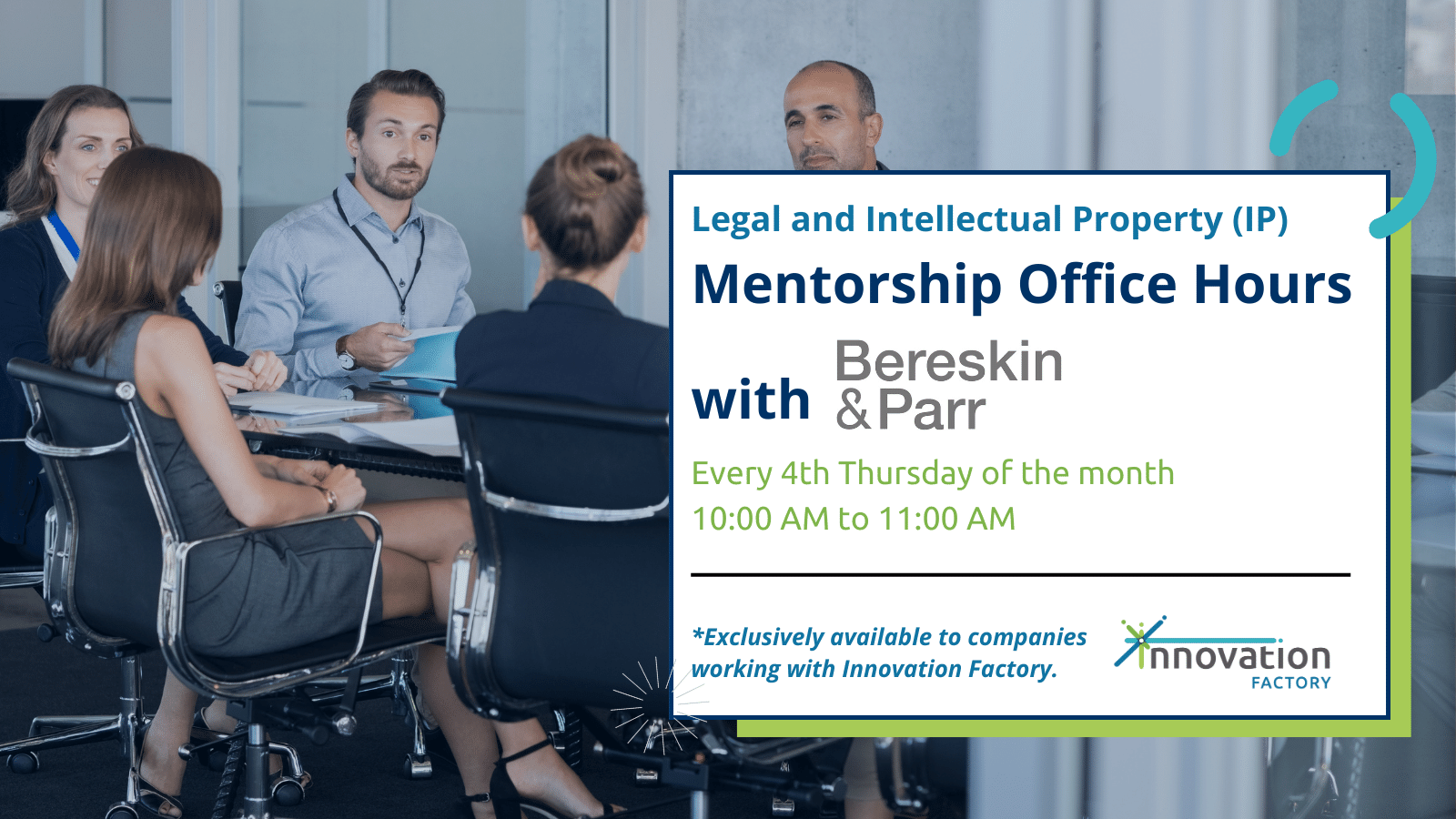Receive legal and IP mentorship from Bereskin & Parr to position your startup for long-term success while avoiding costly legal pitfalls.