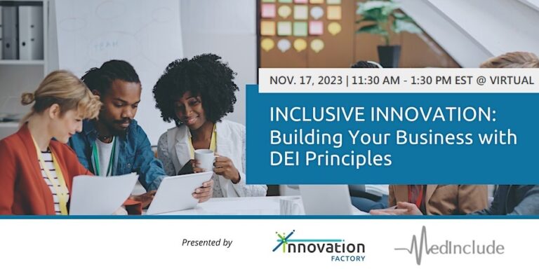 Inclusive Innovation: Building your business with DEI (diversity, equity and inclusion) principles