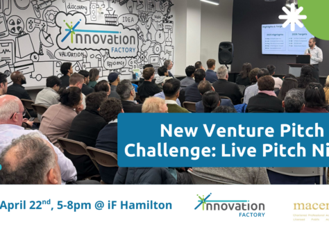 Support five early-stage companies at our in-person pitch presentation and networking night for the New Venture Pitch Challenge program.