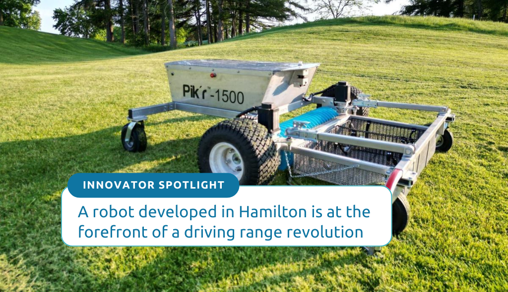 A robot developed in Hamilton is at the forefront of a driving range revolution