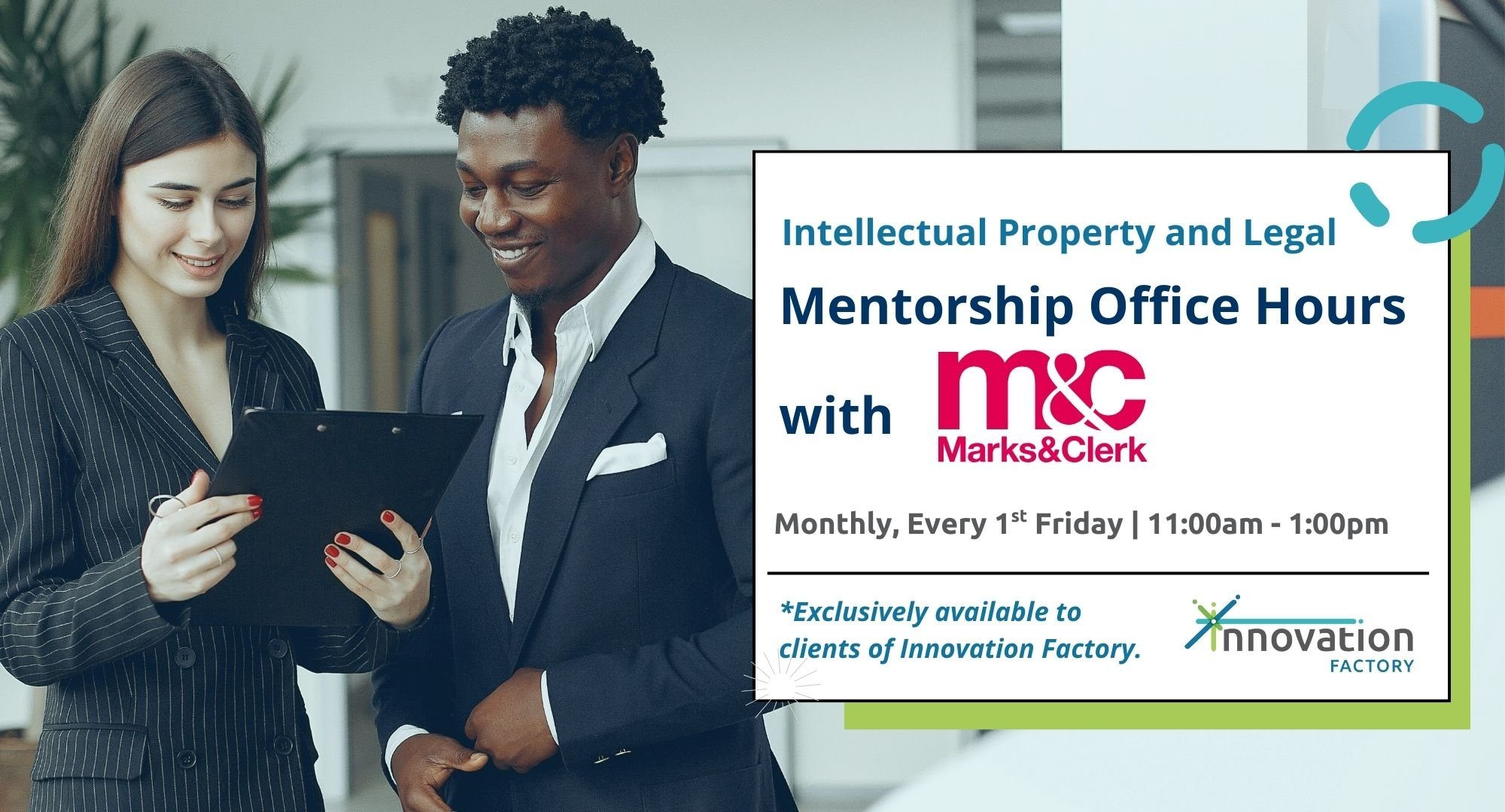 Intellectual Property & Legal Mentorship – Office Hours with Marks & Clerk