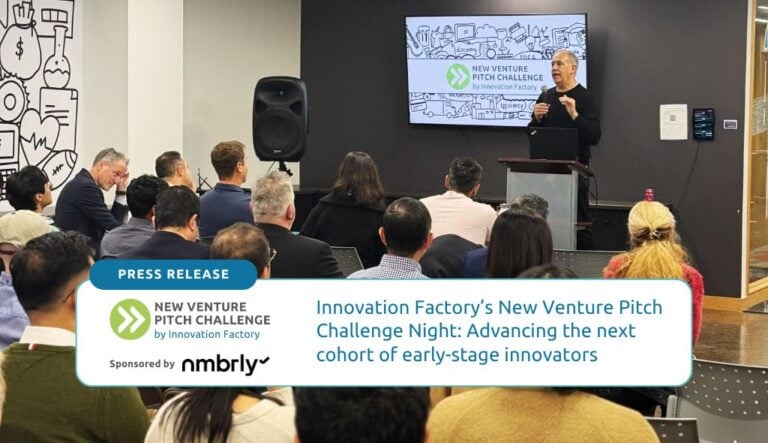 David Carter speaks to the crowd at New Venture Pitch Challenge Live Pitch and Networking Night