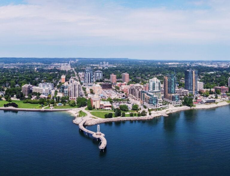 Burlington Ontario Waterfront and Skyline