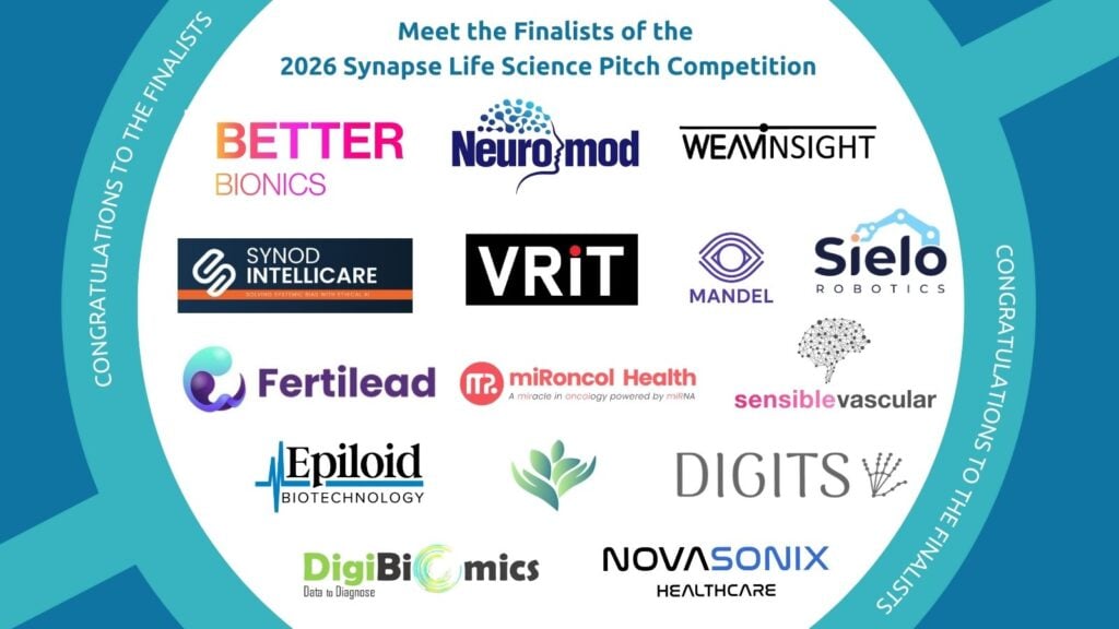 Meet the 2026 Synapse Competition finalists showcasing innovative breakthroughs in life sciences and healthcare solutions.