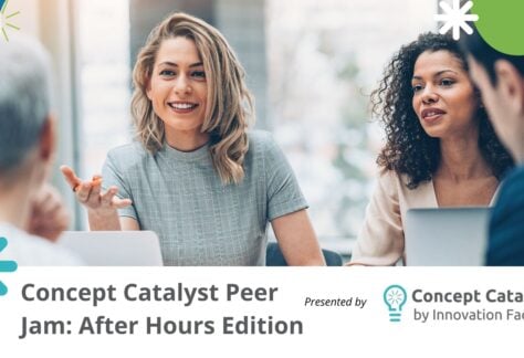 Join the Concept Catalyst Peer Jam After Hours session to connect and network with fellow early-stage founders in a relaxed setting.