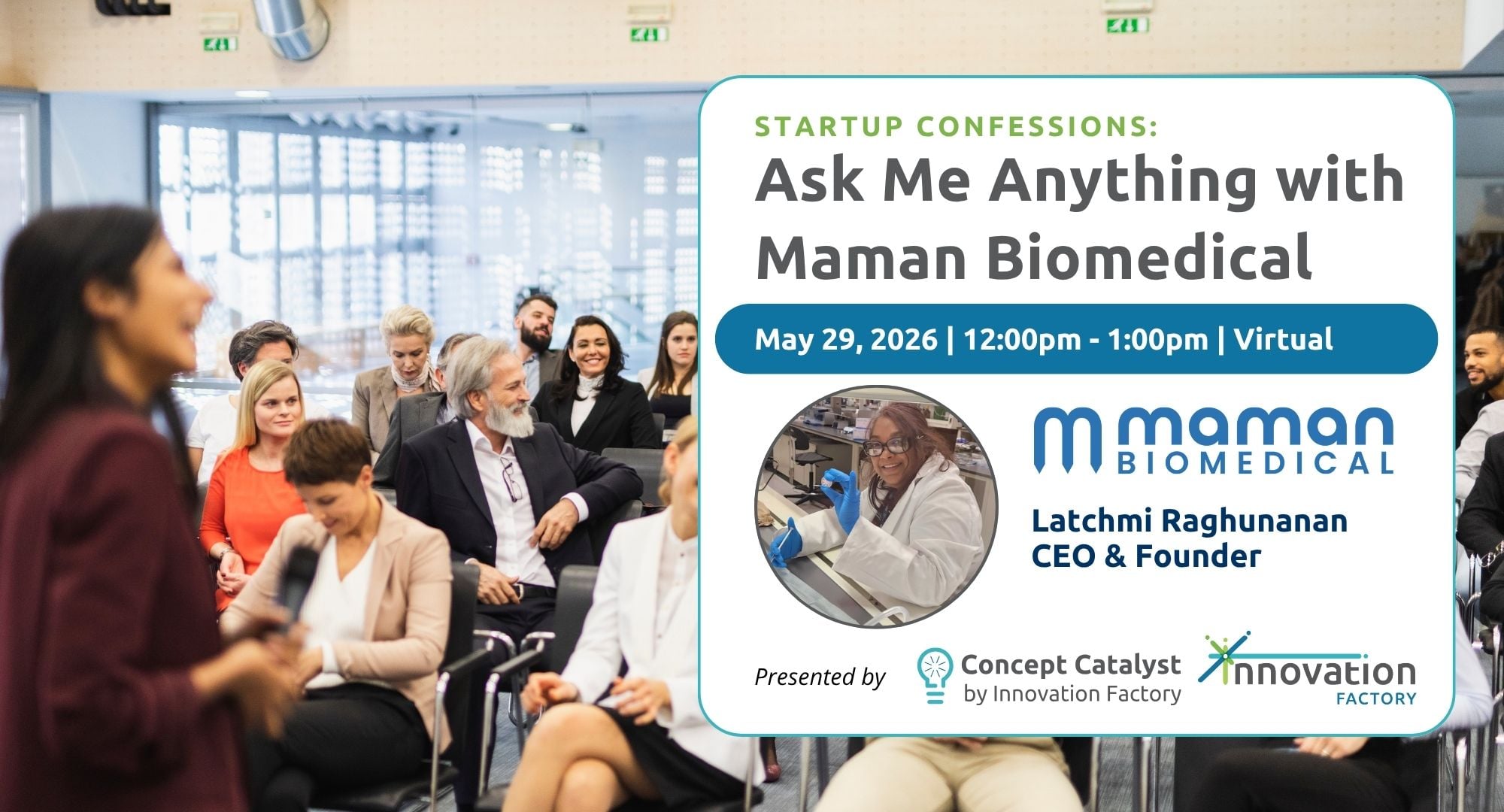 Join us for Startup Confessions, an AMA with Latchmi Raghunanan on navigating the startup journey and real-world challenges.