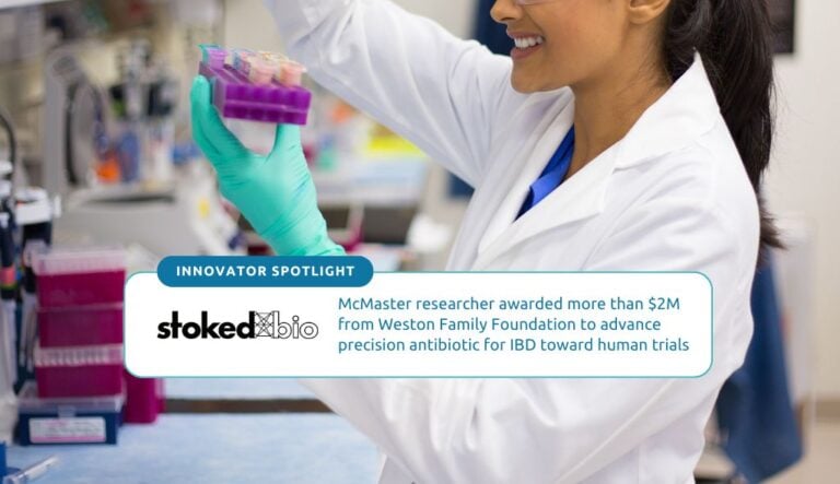Jon Stokes receives over $2 million in funding from the Weston Family Foundation to advance a precision antibiotic for IBD to human trials.