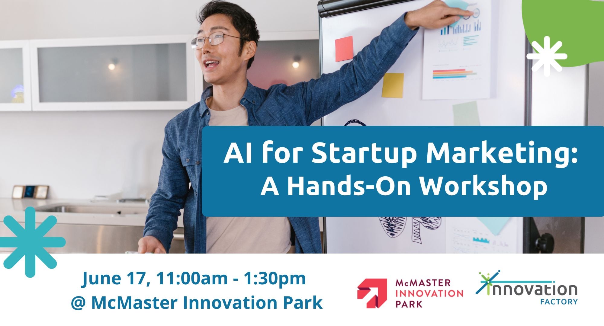 Get real insights on how to use AI for startup marketing during an in person session with Innovation Factory Expert Advisors.