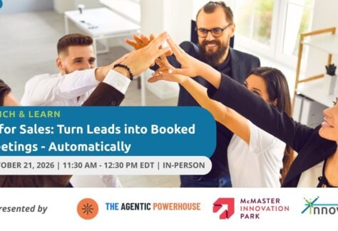 Watch AI agents built live at this Hamilton Small Business Week session and learn how to put one to work in your business.