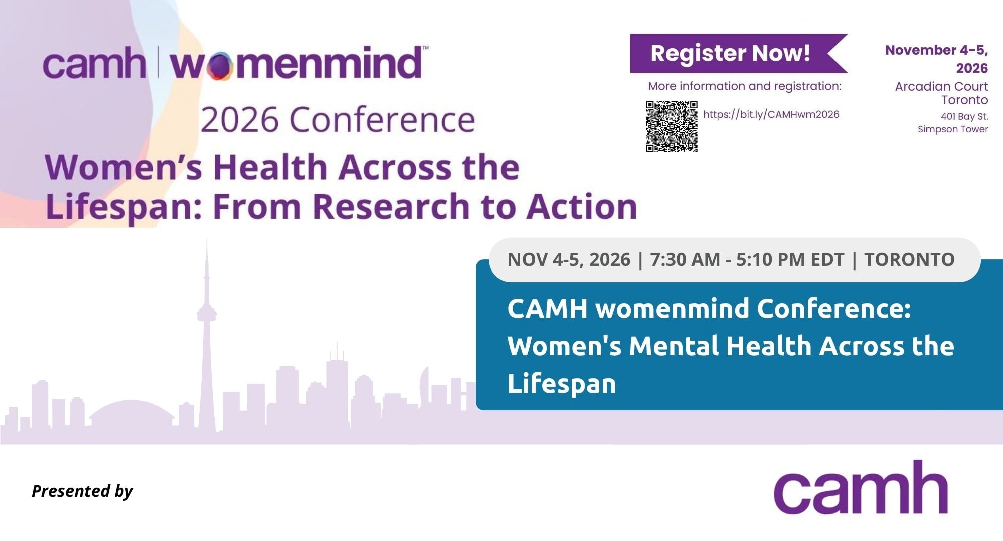 Engage in crucial conversations at the CAMH womenmind conference 2026, where women's mental health takes center stage.